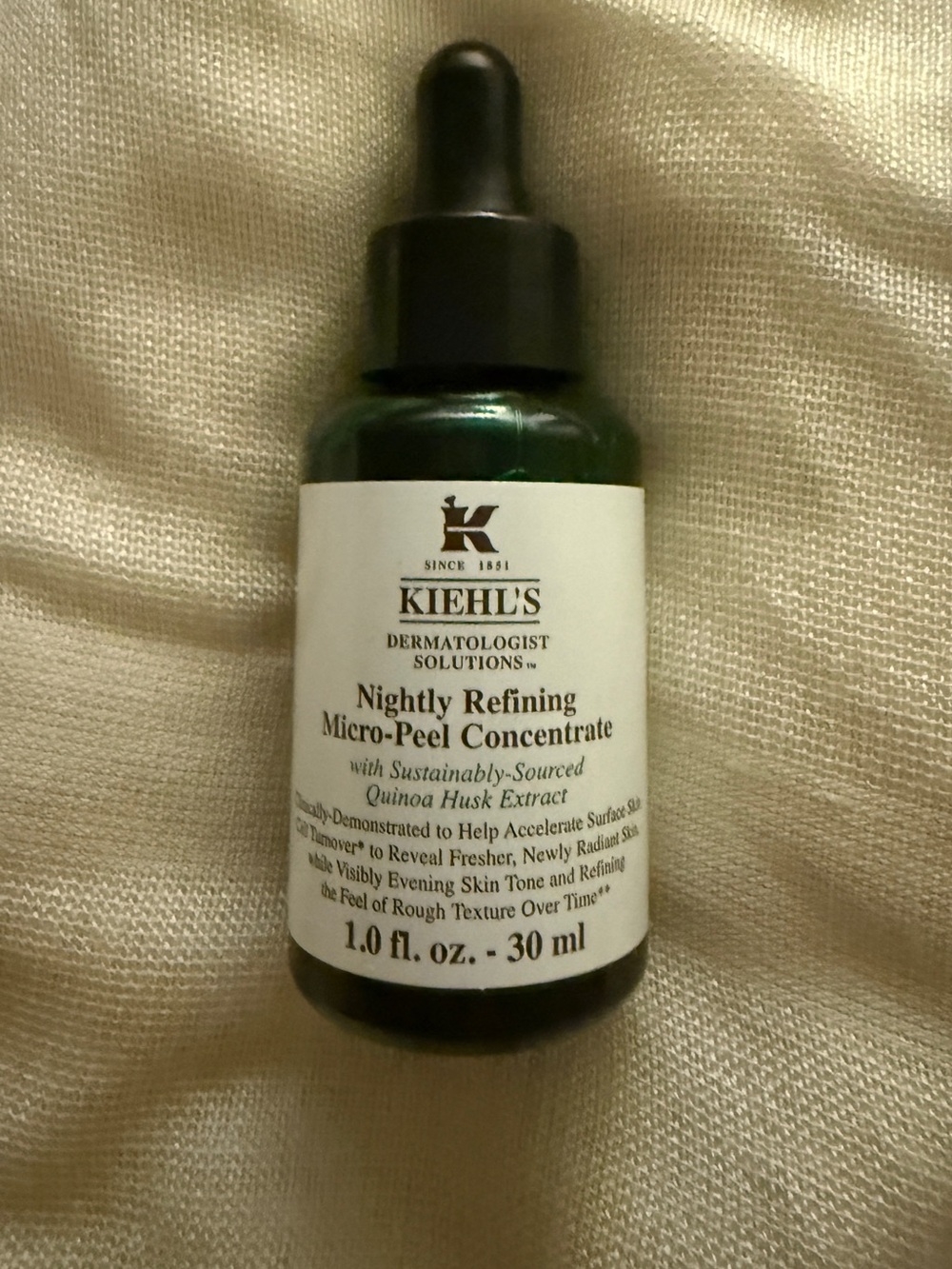 Kiehl’s Dermatologist Solutions Nightly Refining Micro-Peel Concentrate 1oz NIB